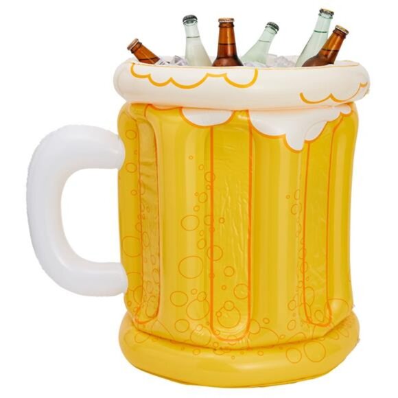 Other - Inflatable Beer Shaped Cooler for Party Supplies, Summer BBQ (23 In)